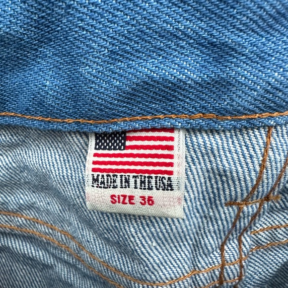 Left field white cone denim 70s jeans 36x36 - Picture 4 of 8